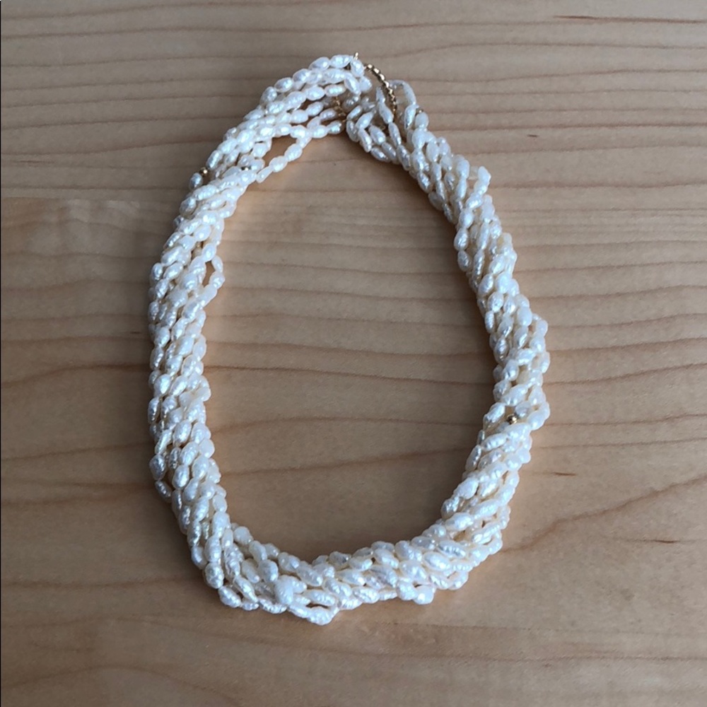 Real four-strand Freshwater Pearls